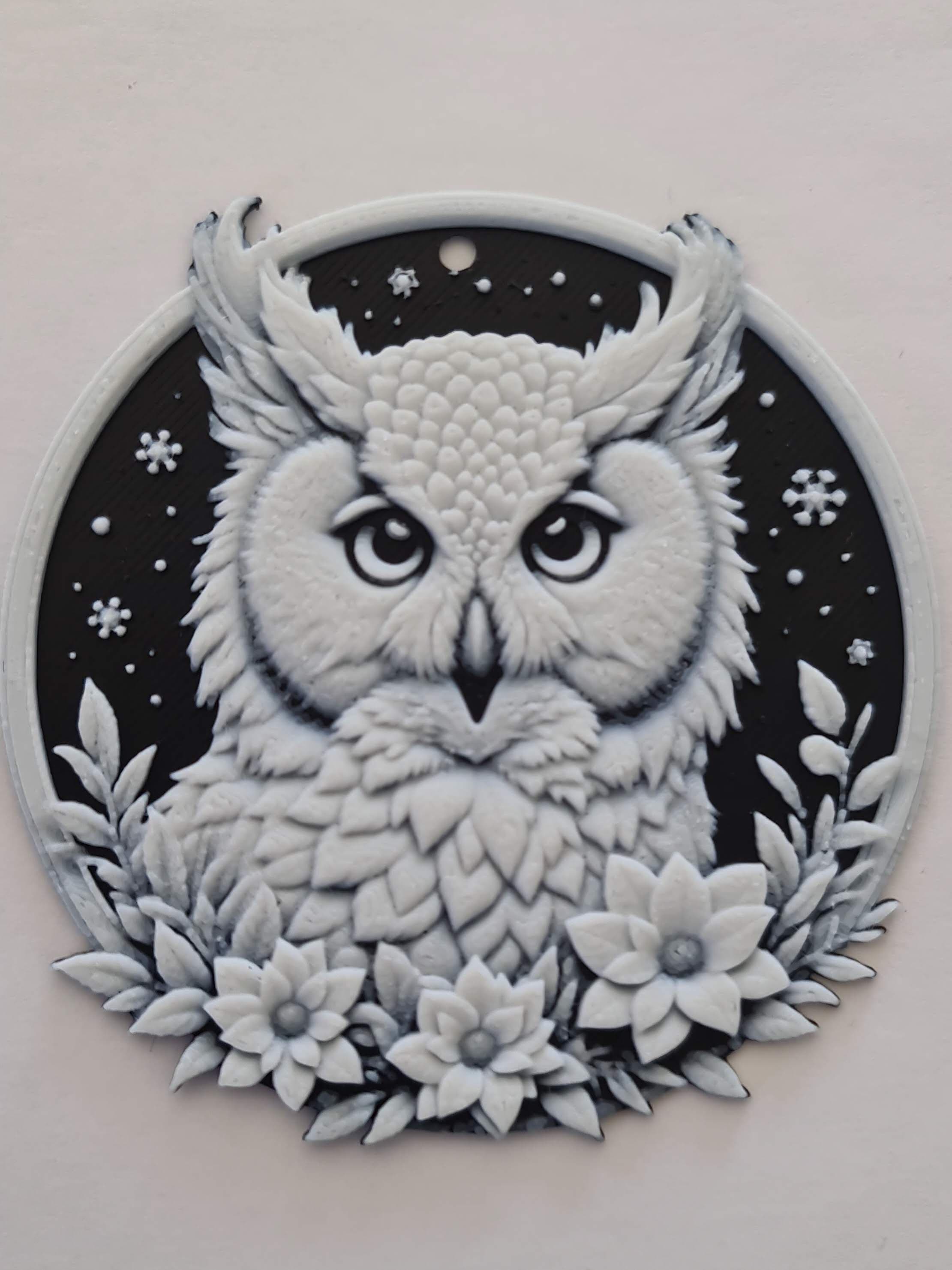Impression haute précision hibou 3D